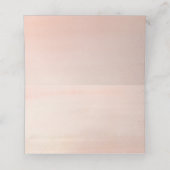 Rustikale Pfirsichfarbenfallen Blumenhochzeit Platzkarte (Innenseite Aufgefaltet)