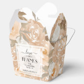 Rustikale Pfirsichfarbenhochzeit Geschenkschachtel (Geöffnet)