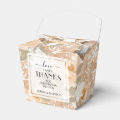 Rustikale Pfirsichfarbenhochzeit Geschenkschachtel (Vorderseite)