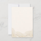 Rustikale Pfirsichhochzeit RSVP Karte (Rückseite)