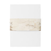 Rustikale Pfirsichknöpfe Blume Einladung Bauchband Einladungsbanderole (Rückseitenbeispiel)