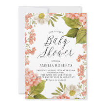 Rustikale Pfirsichwasser Hydrangeas Babydusche