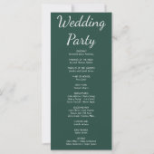 Rustikale Pflanze Blätter Hochzeitskalender (Rückseite)
