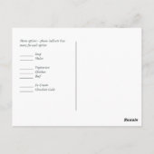 Rustikale Pflaume Orange Fall UAWG Postkarte (Rückseite)