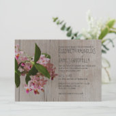 Rustikale Phalaenopsis Orchid Wedding Einladungen (Stehend Vorderseite)