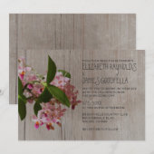 Rustikale Phalaenopsis Orchid Wedding Einladungen (Vorne/Hinten)