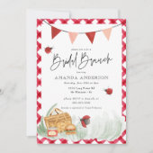 Rustikale Picnic Backyard GRILLEN Bridal Brunch Einladung (Vorderseite)