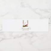 Rustikale Pilz-Wald-Baby-Party Wasserflaschenetikett (Einzelnes Label)