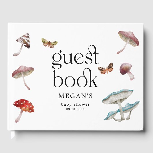 Rustikale Pilzdusche verzaubert Gästebuch (Vorderseite)