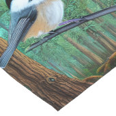 Rustikale Pine Chickadee Kurzer Tischläufer (Ecke)