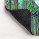 Rustikale Pine Chickadee Mousepad (Ecke)