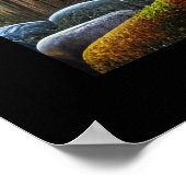 Rustikale Pine Chickadee Poster (Ecke)