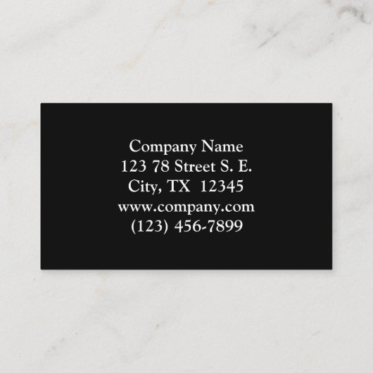 Rustikale Pine Chickadee Visitenkarte (Rückseite)