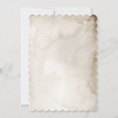 Rustikale Pine Cone Weihnachtsfeier Party Einladun Einladung (Rückseite)