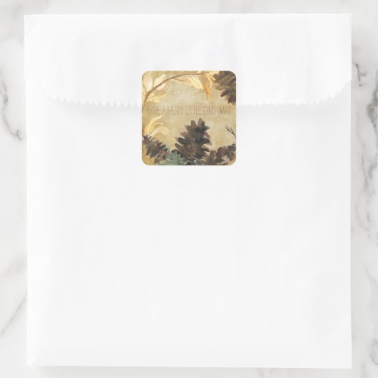 Rustikale Pine Cones Stickers (Tasche)