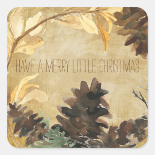 Rustikale Pine Cones Stickers