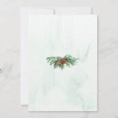 Rustikale Pine Forest-Engagement-Partei Einladung (Rückseite)