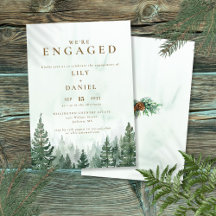 Rustikale Pine Forest-Engagement-Partei