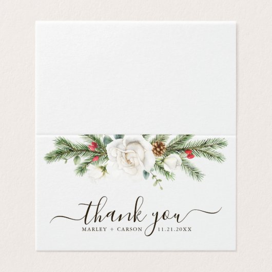 Rustikale Pine Greenery Boho Wedding geklappt Viel (Außenseite Aufgefaltet)