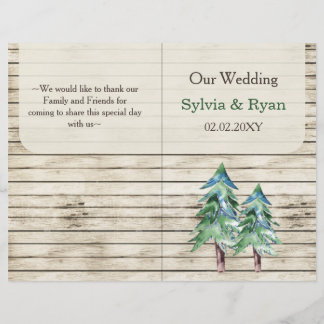 Rustikale Pine-Hochzeit