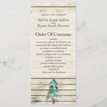 Rustikale Pine-Hochzeit