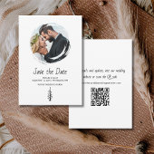 Rustikale Pine Tree Boho Lässig Hochzeit Save The Date