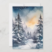 Rustikale Pine Tree Bridal Einladung (Rückseite)