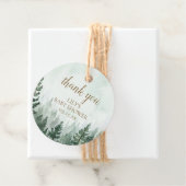 Rustikale Pine Tree Forest Baby Dusche Geschenkanhänger (Beispiel)