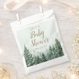 Rustikale Pine Tree Forest Baby Dusche Geschenktütchen
