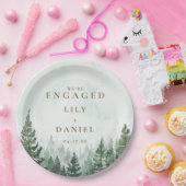 Rustikale Pine Tree Forest-Engagement-Partei Pappteller (Party)