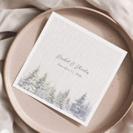 Rustikale Pine Tree Wedding Serviette