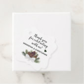 Rustikale Pinecones & Pine Branches Hochzeit Viele Geschenkanhänger (Beispiel)