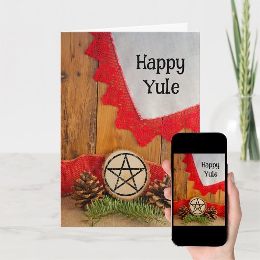 Rustikale Pines Happy Weihnachten