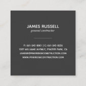 Rustikale Pines | Square-Visitenkarte Quadratische Visitenkarte (Rückseite)