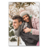 Rustikale Pinienbäume Abenteuer Hochzeit Tischnumm Tischnummer (Rückseite)