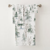 Rustikale Pinienbäume Badhandtuch Set (Insitu)