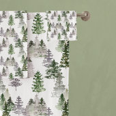 Rustikale Pinienbäume Badhandtuch Set