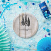 Rustikale Pinienbäume Einfache Hochzeit auf dem La Pappteller (Party)