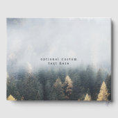 Rustikale Pinienbäume fallen Wälder Hochzeit Gästebuch (Rückseite)