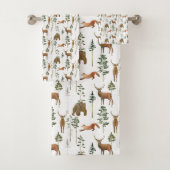 Rustikale Pinienbäume Hirtenmuster Badhandtuch Set (Insitu)