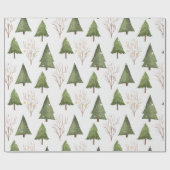 Rustikale Pinienbäume in der Natur Geschenkpapier (Flach)