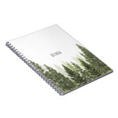 Rustikale Pinienbäume Notizblock (Rechte Seite)