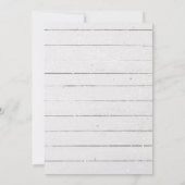 Rustikale Pinienbäume Schnee Weihnachtskarten (Rückseite)