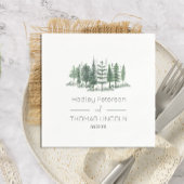 Rustikale Pinienbäume Serviette