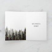 Rustikale Pinienbäume zum Geburtstag glücklich Karte (Innenseite)