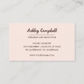 Rustikale Pinienwald- und BergVisitenkarte Visitenkarte (Rückseite)