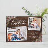 Rustikale Pinienwälder 3 Foto Weihnachten (Stehend Vorderseite)