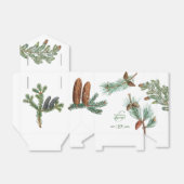 Rustikale Pinienwälder Gastgeschenk Hochzeit Bo Geschenkschachtel (Ungefaltet)