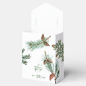 Rustikale Pinienwälder Gastgeschenk Hochzeit Bo Geschenkschachtel (Geöffnet)