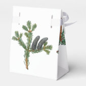 Rustikale Pinienwälder Gastgeschenk Hochzeit Bo Geschenkschachtel (Rückseite)